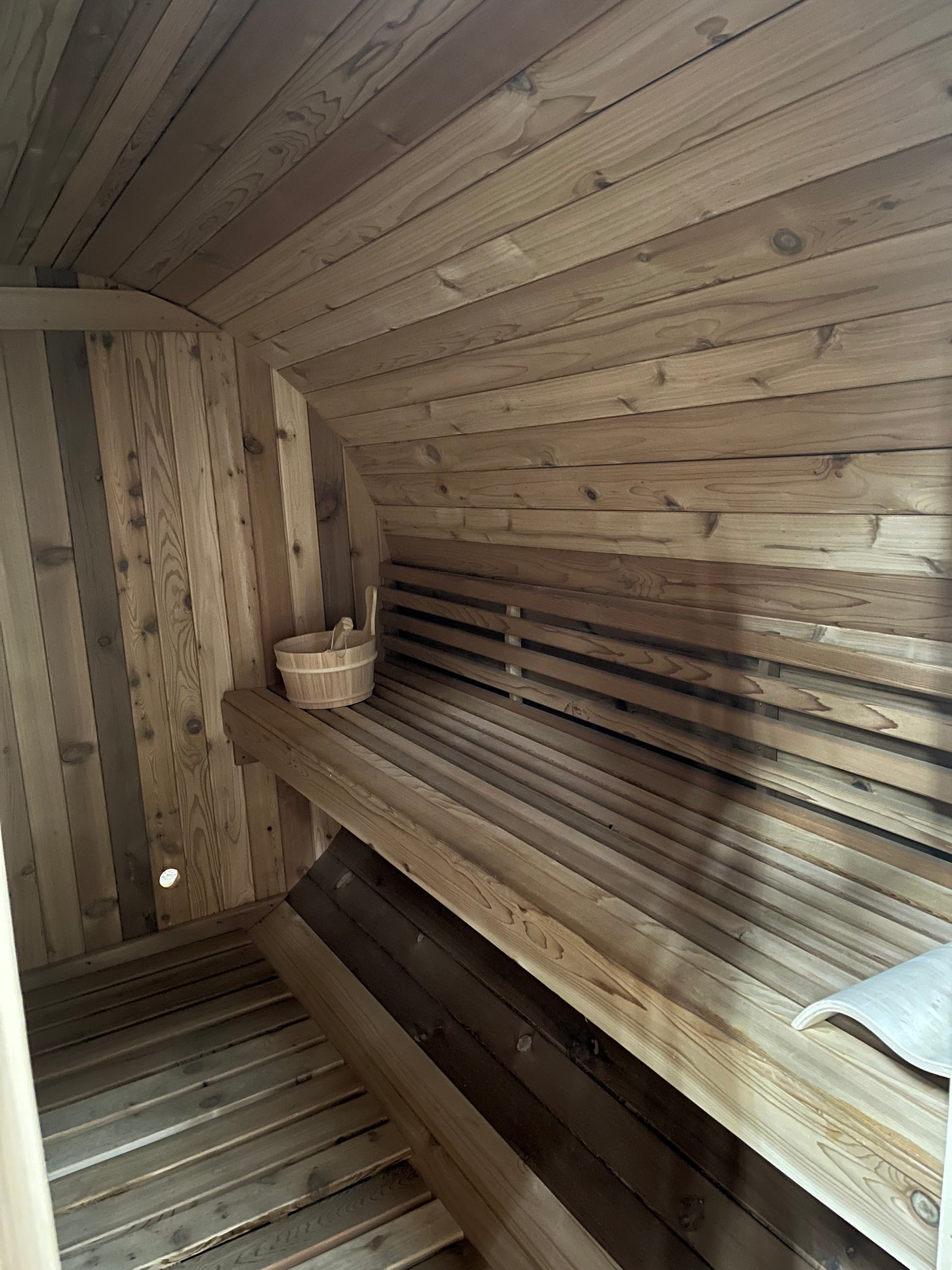 Fonteyn- Outdoor Barrel Sauna 8ft Rustic