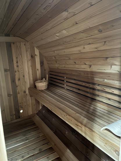 Fonteyn- Outdoor Barrel Sauna 8ft Rustic
