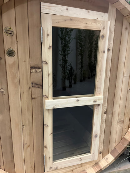 Fonteyn- Outdoor Barrel Sauna 8ft Rustic