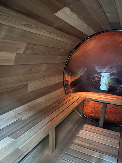 Fonteyn- Outdoor Barrel Sauna Panorama 1800