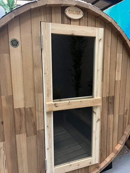 Fonteyn- Outdoor Barrel Sauna Panorama 1800