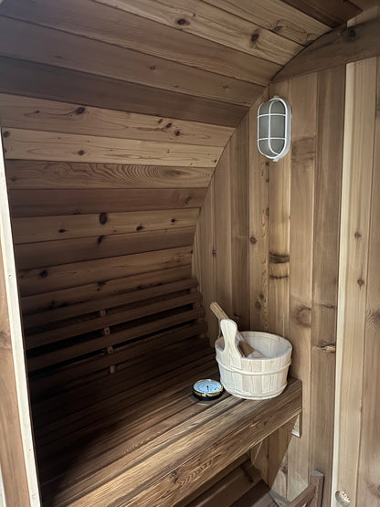Fonteyn- Outdoor Barrel Sauna 8ft Rustic