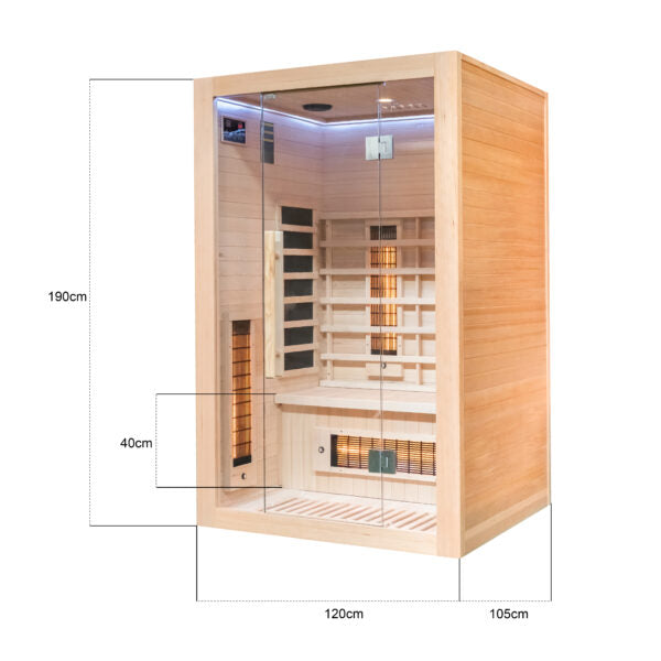 Miracle Sauna: 2 Person Far Infrared Sauna - The Reviva Hub