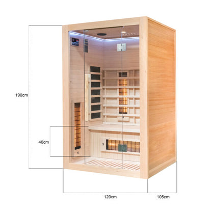 Miracle Sauna: 2 Person Far Infrared Sauna - The Reviva Hub