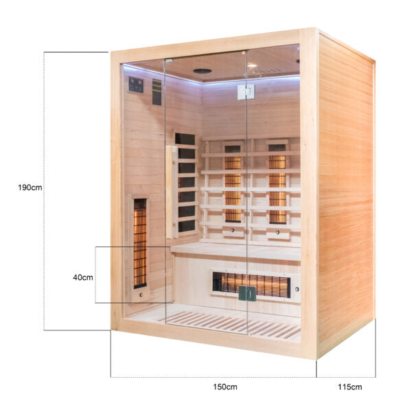Miracle Sauna: 3 Person Far Infrared Sauna - The Reviva Hub