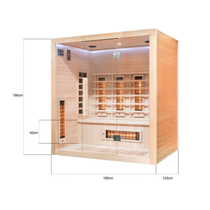Miracle Sauna: 4 Person Far Infrared Sauna - The Reviva Hub
