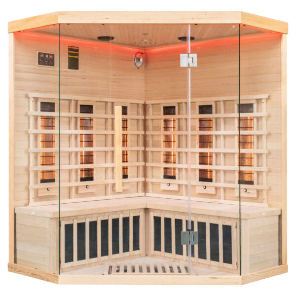Miracle Sauna: 4 Person Corner Far Infrared Sauna - The Reviva Hub