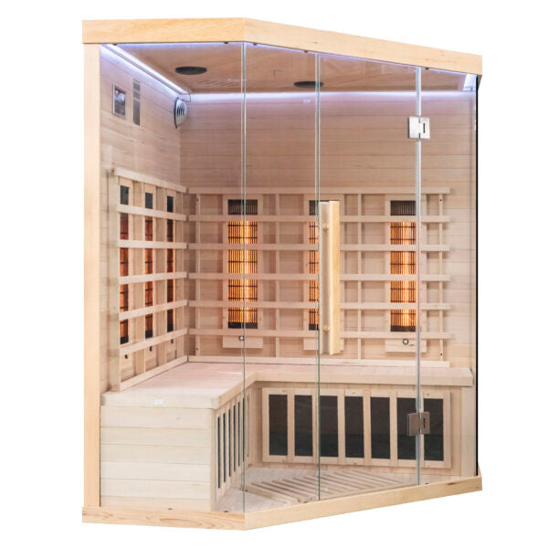 Miracle Sauna: 4 Person Corner Far Infrared Sauna - The Reviva Hub