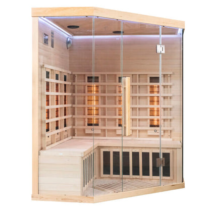 Miracle Sauna: 4 Person Corner Far Infrared Sauna - The Reviva Hub