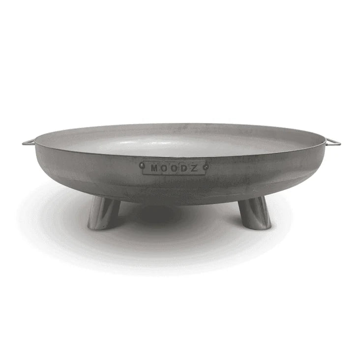 MOODZ - 80cm Stainless Steel Steel Fire Bowl With Feet & Handles - The Reviva Hub