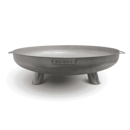 MOODZ - 80cm Stainless Steel Steel Fire Bowl With Feet & Handles - The Reviva Hub