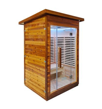 Sauna Plunge- Yorkshire Cabin Infrared 2 Person Outdoor Sauna - The Reviva Hub