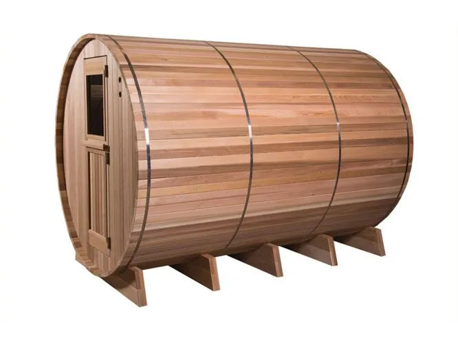 Fonteyn- Barrel Sauna 7+3 ft. Grandview Rustic - The Reviva Hub