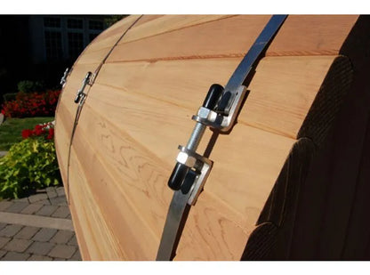 Fonteyn- Barrel Sauna 7+3 ft. Grandview Rustic - The Reviva Hub