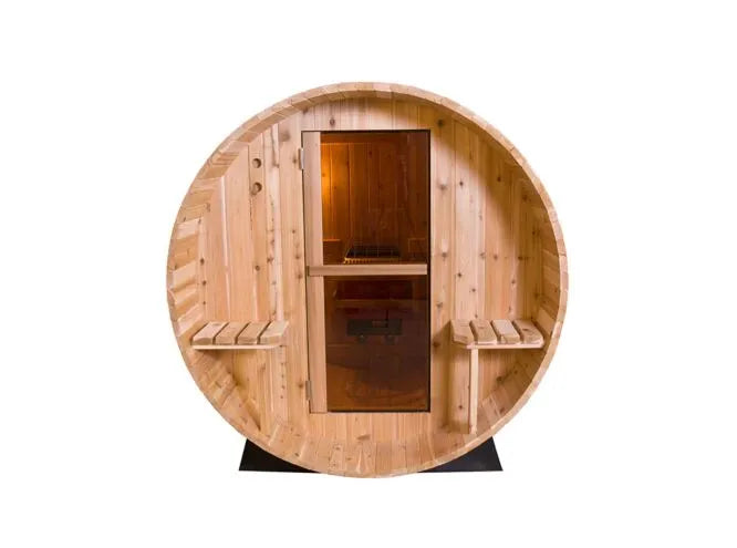 Fonteyn- Barrel Sauna 7+1 ft. Rustic - The Reviva Hub